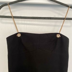 Black and gold dress